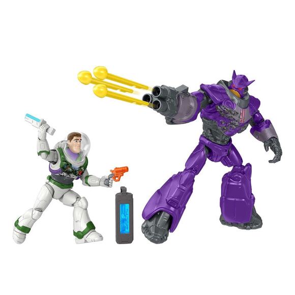 New Disney Pixar Buzz Lightyear Crystal Grade VS Zurg Clash Pack - Picture 1 of 7